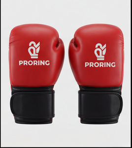Ensemble d'équipement de boxe professionnel personnalisé rouge et gants en mousse injectée - Product Image 2
