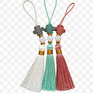 Ornement traditionnel coréen Norigae à pompons, cadeau d'entreprise, souvenir coréen, cadeau promotionnel, décoration Bojagi - Product Image 2