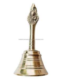 Vishnu Pooja cloche en laiton avec poignée Pujan prière Ghanti pour Mandir et la maison Puja mariage événement décoration Vishnu Bell Mandir - Product Image 6