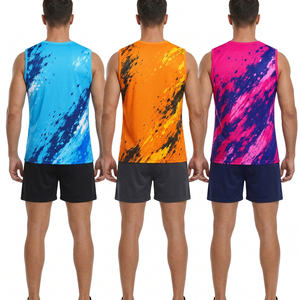 <b>Men's</b> Summer <b>Sports</b> <b>Vest</b> Crew Neck Elastic Fitness Running Sleeveless Shirt High Quality Color full Tank Tops <b>for</b> <b>Men</b> - Product Image 6