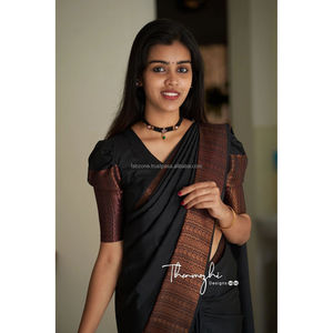 Magnifique travail Rich Pallu & Jacquard sur tous les vêtements indiens et pakistanais Saree - Product Image 2