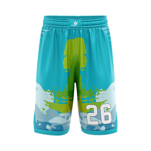 Shorts de basketball personnalisés haut de gamme, respirants, anti-humidité, séchage rapide, uniforme d'équipe athlétique, vêtements d'entraînement, sublimation OEM - Product Image 4
