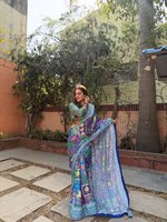 Sari en Chinon de créateur indien, dernière collection exclusive, pour mariages et fêtes, vêtements ethniques pour femmes, qualité supérieure, numérique