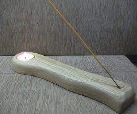 Porte-encens décoratif en bois pour la méditation, le yoga, le temple, l'aromathérapie, bâtonnets parfumés, bois naturel, artisanat fait main - Product Image 1