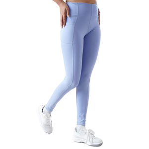 Customized Everyday Women Yoga <b>Leggings</b> High Waist Soft Stretch Polyester Activewear For <b>Ladies</b> - Product Image 4