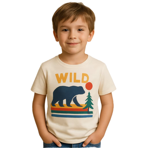 Camiseta Gráfica para Niños, Transpirable, de Secado Rápido, 100% Algodón, Corte Holgado, para Bebés y Niños de 2 a 12 Años, Venta al Por Mayor - Product Image 3