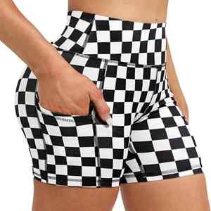 Pantalones Deportivos Versátiles para Toda Temporada, Costuras Sin Fricción, Movilidad Mejorada, Estilo Urbano, Estampado, Pantalones Cortos Deportivos para Mujer - Product Image 2