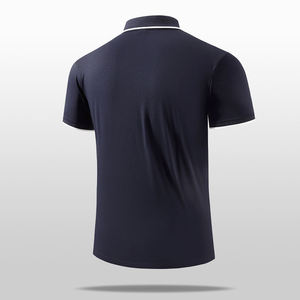 Polo personnalisé pour hommes et femmes, motif uni, séchage rapide, vêtements de travail d'entreprise, logo imprimé, broderie, anti-boulochage - Product Image 2