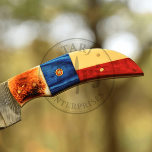 Handcrafted Damascus Steel Hunting <b>Knife</b> Custom <b>Handle</b> High Durability 3-Year Warranty ODM OEM Industrial Grade Utility <b>Knife</b> - Product Image 2