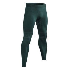 Leggings de compression durables et élastiques pour hommes avec logo à la taille, respirants et à séchage rapide pour la course, la gym et l'entraînement - Product Image 5