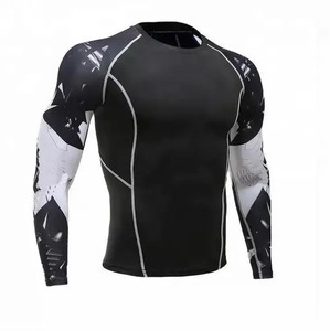Men Rashguard Jiu Jitsu Kimono Long Sleeve Rash Guard Fight Wear <b>Compression</b> Full Printing Boxing <b>Shirt</b> Mma Bjj Rash Guards - Product Image 3