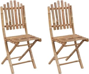 Outdoor Garden Bamboo <b>Dining</b> <b>Chair</b> Portable Wedding Event Hotel Eco-Friendly Handmade Natural <b>Folding</b> Contemporary Design - Product Image 1