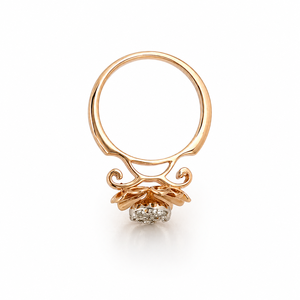 925 Sterling <b>Silver</b> Womens Floral Cluster <b>Ring</b> with Cubic Zirconia Flower Design Vintage Inspired <b>Statement</b> High Polish Finish W - Product Image 4