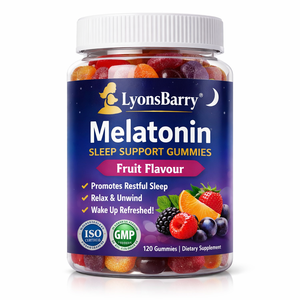 Gomitas de Melatonina para Dormir con Sabor a Frutas, Fabricante de Productos Nutracéuticos con Certificación GMP, Marca Privada OEM - Product Image 1