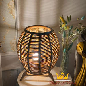 Lanterne tissée en bois de rotin 100% lanterne marocaine porte-bougie de King Craft, fournisseur vietnamien, vente en gros - Product Image 3