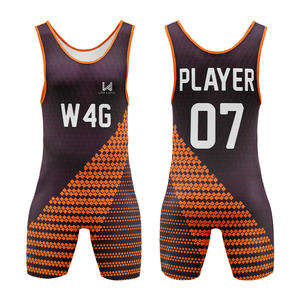 Maillots de lutte américaine pour hommes, personnalisés, imprimés, en spandex/polyester, de haute qualité, respirants, légers et extensibles - Product Image 3