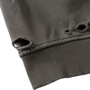 Pantalones Cortos de Algodón French Terry Pesado para Hombre, con Lavado Ácido, Estilo Vintage, Bajo Deshilachado, Malla Transpirable para Gimnasio, OEM, Venta al por Mayor - Product Image 5