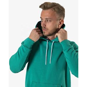 Mode Automne-Hiver Y2K Hommes Sweats à Capuche Uni en Coton Épais Sweats à Capuche en Polaire pour Hommes Sweats à Capuche Surdimensionné à Épaules Tombantes Personnalisé pour Hommes - Product Image 3