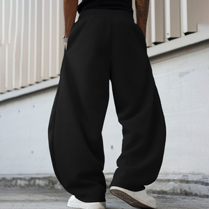 Pantalones deportivos holgados Nesta Sports para hombre, pantalones de algodón antipilling, cómodos, con bolsillo lateral, cintura elástica con cordón - Product Image 4