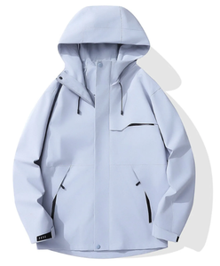 <b>Soft</b> <b>Shell</b> Men's Waterproof Lightweight Windbreaker <b>Jacket</b> Stand Collar <b>Hooded</b> Winter Streetwear for Fishing & Hiking Breathable - Product Image 5