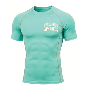 Camisetas Deportivas de Compresión de Manga Corta para Correr, Precio al por Mayor, Ropa de Gimnasio y Fitness, Camiseta de Compresión de Manga Corta - Product Image 2