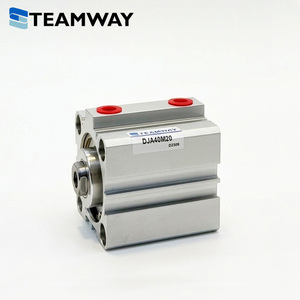 TEAMWAY DJ ซีรีส์กระบอกลมขนาดกะทัดรัด, กระบอกลมอลูมิเนียมอัลลอยด์แบบบาง, ขนาดรู 12 มม.-100 มม., ระยะชักสูงสุด 150 มม. - Product Image 1