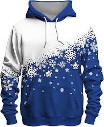 Sweat-shirt personnalisé à motif flocon de neige de Noël |   Impression par sublimation rouge et blanche |   Pull en polaire lourd pour l'hiver - Product Image 2