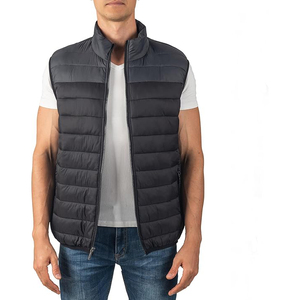 Gilet matelassé d'hiver imperméable sans manches pour homme, coupe-vent thermique, gilet d'extérieur durable avec fermeture éclair - Product Image 4