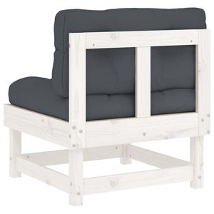 Canapé de jardin blanc et anthracite - Product Image 5
