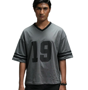 Customized Summer New T-<b>Shirt</b> For Women V-Neck <b>Patchwork</b> Short Sleeve Sports Football Jersey Loose Oversized Tops - Product Image 1