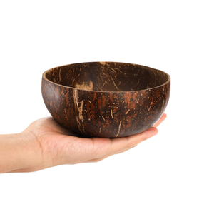 Juego de Tazones Ecológicos Hechos a Mano con Cáscara de Coco, Tazones Naturales y Orgánicos para Ensaladas y Smoothies con Cucharas de Madera - Product Image 1