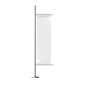 Soporte de Bandera Portátil, Transpirable y de Secado Rápido, con Tela de Malla Blanca, Altura Ajustable, Poste de Metal, Letrero para Exhibición en Exteriores - Product Image 6