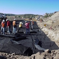 Système de grille alvéolaire en géocell HDPE pour charges lourdes, pour la stabilisation des routes minières et la construction de routes d'accès