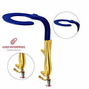 C Circular Breast Retractor with Fibre <b>Optic</b> Light Guide and Suction Tube <b>Instrument</b> - Product Image 1