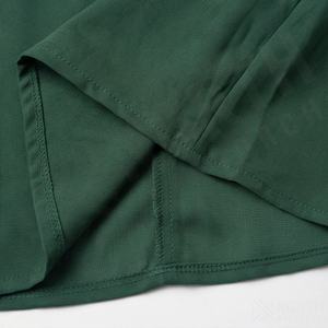 ชุดอาบายะห์ผู้หญิง สวมใส่สบาย สีตามสั่ง โลโก้สั่งทำ ผ้าโพลีเอสเตอร์คุณภาพสูง เสื้อผ้ามุสลิม แขนเสื้อแบบพับ ชุดสูทแบบเรียบร้อย คอวีแบบใหม่ - Product Image 6