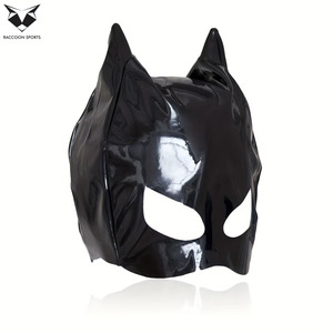 Shiny Black Full <b>Head</b> Hood <b>Cover</b> Women Sexy Clubwear <b>Cover</b> Latest Style Cosplay Party Wear Costume Half Face Hood and <b>Cover</b> - Product Image 4