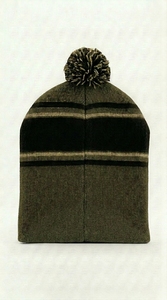Bonnet unisexe décontracté style bonnet à visière, doux, tricoté, chaud, respirant, extensible, confortable, pour l'hiver et le quotidien - Product Image 2