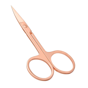 Rose Gold Stainless Steel <b>Cuticle</b> <b>Scissors</b> Straight Blade Sharp Point Manicure Tool for Adults Teens Kids OEM - Product Image 4