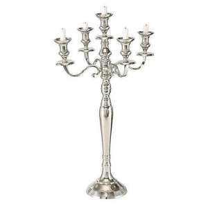 Candelabro de Hierro Negro de 5 Brazos, Estilo Único y Elegante, para Decoración e Iluminación, Tamaño Alto - Product Image 1