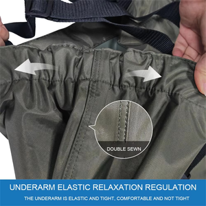 Salopette de travail et de chasse décontractée pour homme, motif Real Tree, vert olive, imperméable, avec bottes noires - Product Image 6