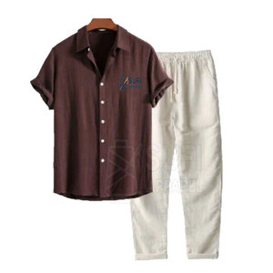Comfortable Hot Sale Custom Color & Design Men Summer Tracksuits Streetwear Eco-Friendly Solid Printed Casual Wear for Adult Use - Product Image 3