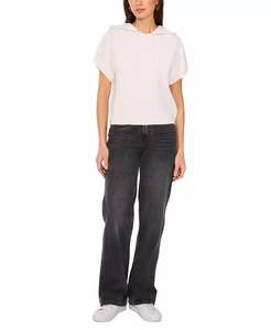 Felpa con cappuccio a maniche corte da donna | Vince Camuto - Product Image 3