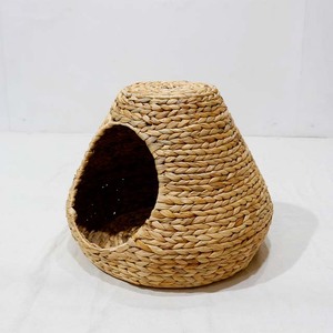 Lit pour chat à 2 niveaux en jacinthe d'eau écologique tendance avec griffoir - Product Image 4