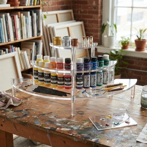 Tiered Acrylic Product Display Stand Clear Counter Display Rack Organizer for Merchandise and Accessories - Product Image 4