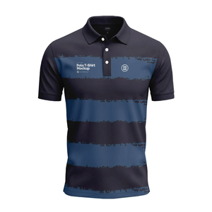 Camisetas de golf para hombre de tela de poliéster transpirable de alta calidad OEM con estampado por sublimación, elegantes y frescas, multicolor. - Product Image 1