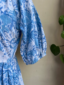 Robe Courte Fluide d'Été Style Babydoll en Coton Imprimé Floral Brodé, Durable et Écologique - Product Image 5
