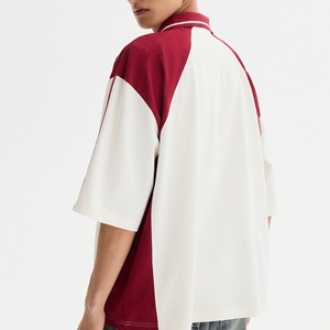 Polo homme d'été respirant en coton avec col à revers, t-shirts polo personnalisés avec logo brodé, t-shirts en coton, polos - Product Image 1