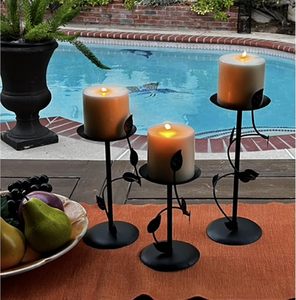 Candelabros Decorativos de Acero Negro para Centro de Mesa, Comedor, Sala de Estar - Product Image 6