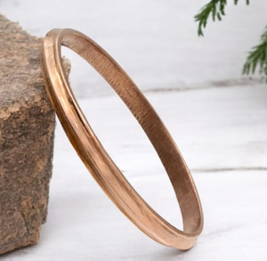 Heritage Hand Crafted Interwoven Wave Art <b>Engraved</b> Copper Jewelry <b>Bangle</b> Handmade Metal Jewelry Promotional Novelty Gift - Product Image 4