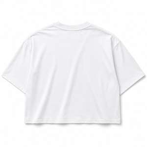 เสื้อยืดคอกลมสีขาว Glory Custom แบบครอป ผ้าเจอร์ซีย์คอตตอน 100% สไตล์วินเทจใหม่ แขนสั้น พิมพ์ลายกราฟิก สำหรับทุกเพศ - Product Image 2